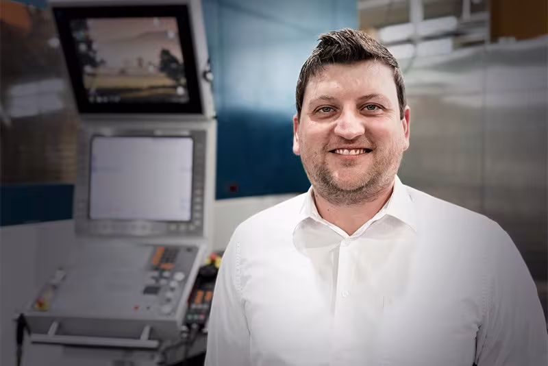 Mitarbeiter Matthias Bracher bei WMH Herion GmbH