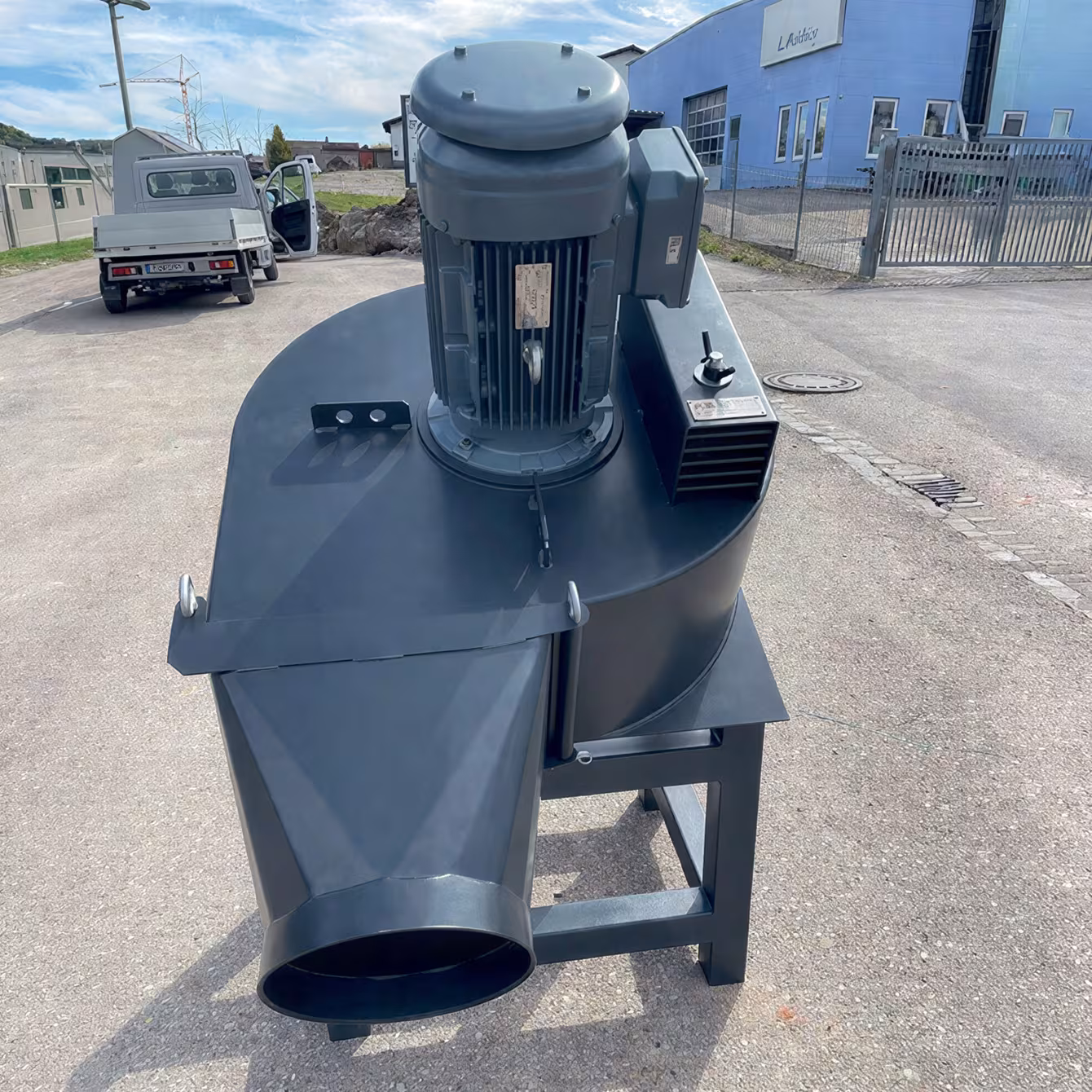 Windsichter WMH Herion WS 730 – Aufbau auf Fördertechnik